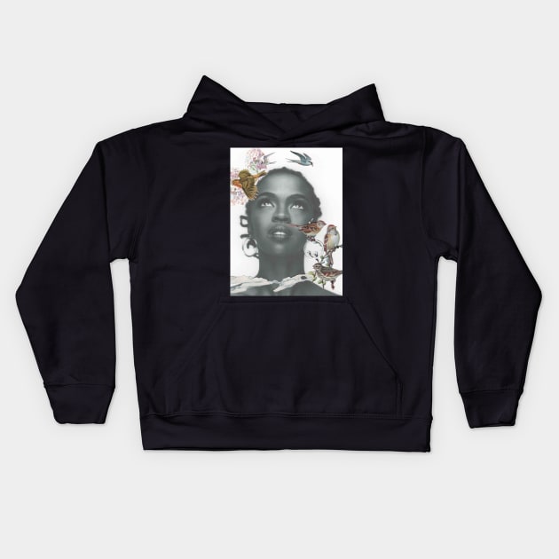 Lauryn Kids Hoodie by stellarcollages